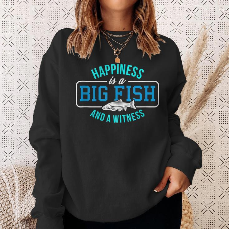 Happiness Big Fish And Witness Fishing Sweatshirt Gifts for Her