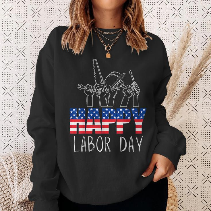 Happy Labor Day Union Worker Celebrating My First Labor Day Sweatshirt Gifts for Her