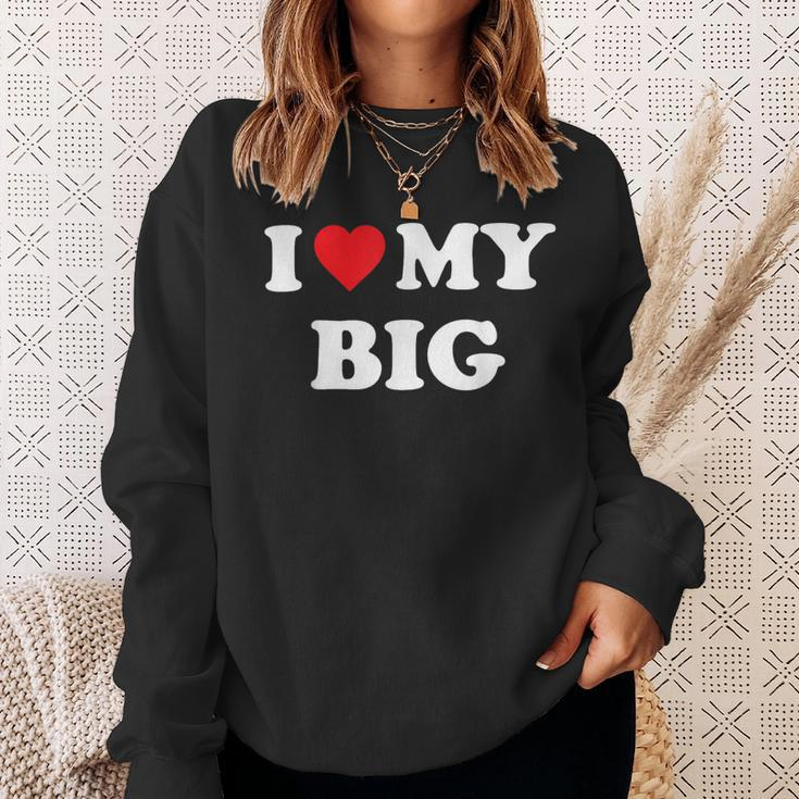 I Heart My Big Matching Little Big Sorority Sweatshirt Gifts for Her