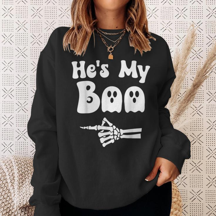 He's My Boo Matching Halloween Pajama Couples He's My Boo Sweatshirt Gifts for Her