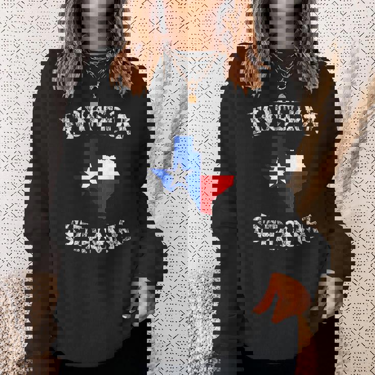 Houston Strong Texas Pride I Love Houston Sweatshirt Gifts for Her