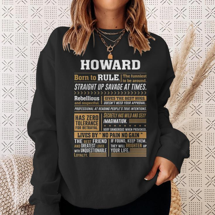 Howard Name Gift Howard Born To Rule Sweatshirt Gifts for Her
