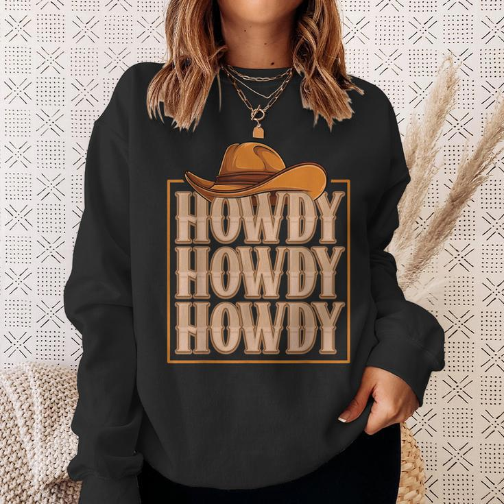 Howdy Cowboy Cowgirl Western Country Rodeo Southern Men Boys Sweatshirt Gifts for Her