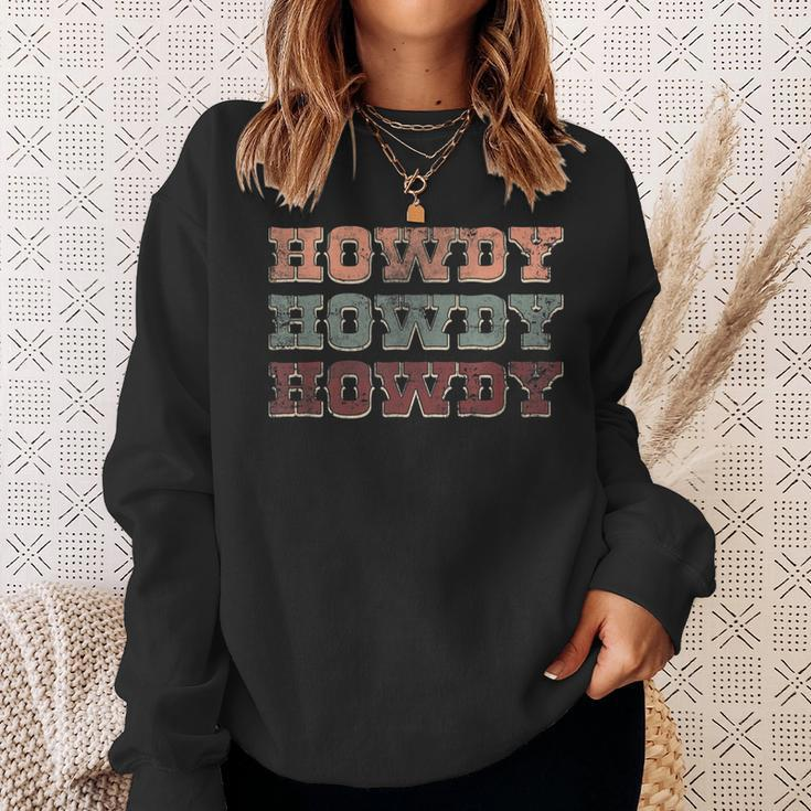 Howdy Cowboy Western Rodeo Southern Country Cowgirl Sweatshirt Gifts for Her