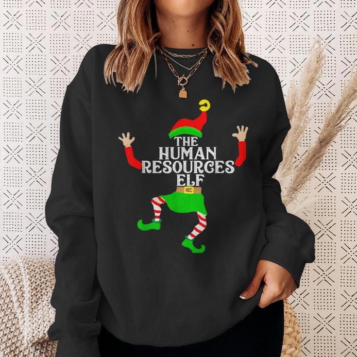 Human Resources Elf Matching Family Group Christmas Party Pj Sweatshirt Gifts for Her