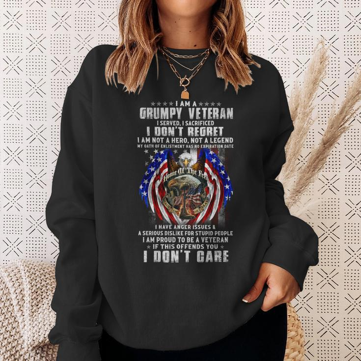 I Am A Grumpy Veteran 1 Sweatshirt Gifts for Her