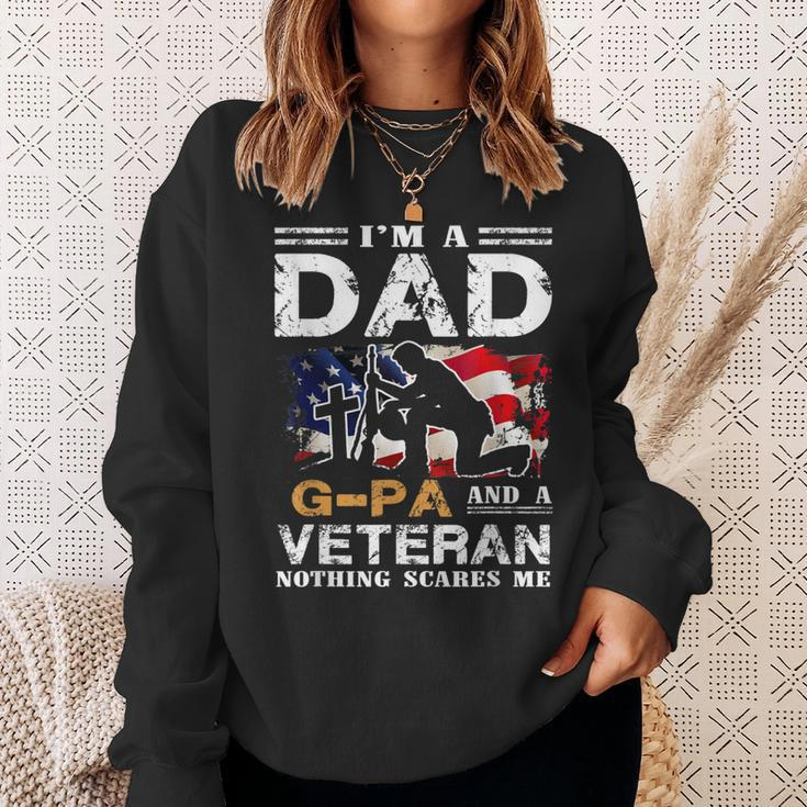 Im A Dad Gpa And A Veteran 4Th Of July Gifts Gift For Mens Sweatshirt Gifts for Her