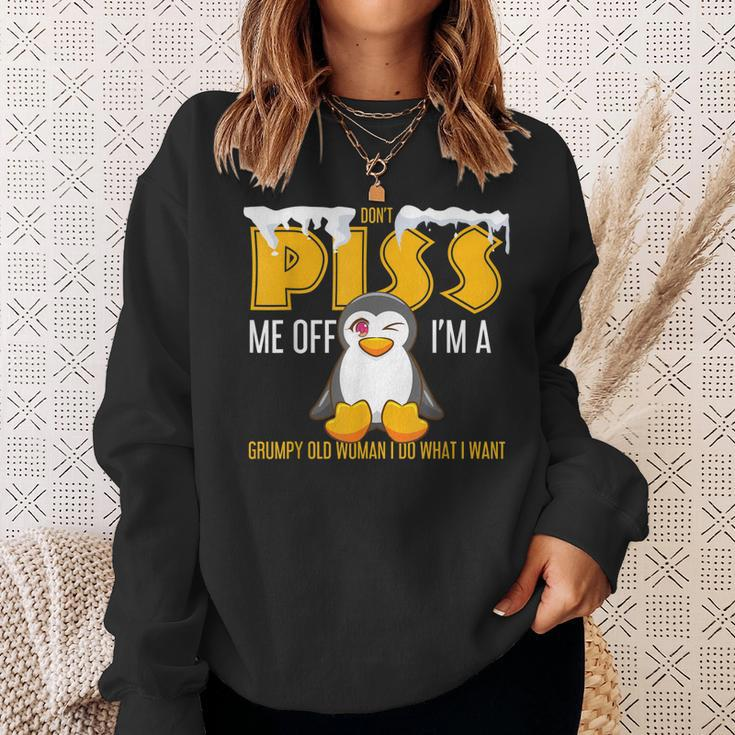 Im A Grumpy Old Woman I Do What I Want Funny Penguin Gifts Sweatshirt Gifts for Her