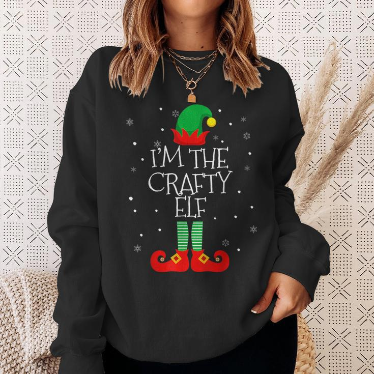 I'm The Crafty Elf Family Matching Christmas Costume Sweatshirt Gifts for Her