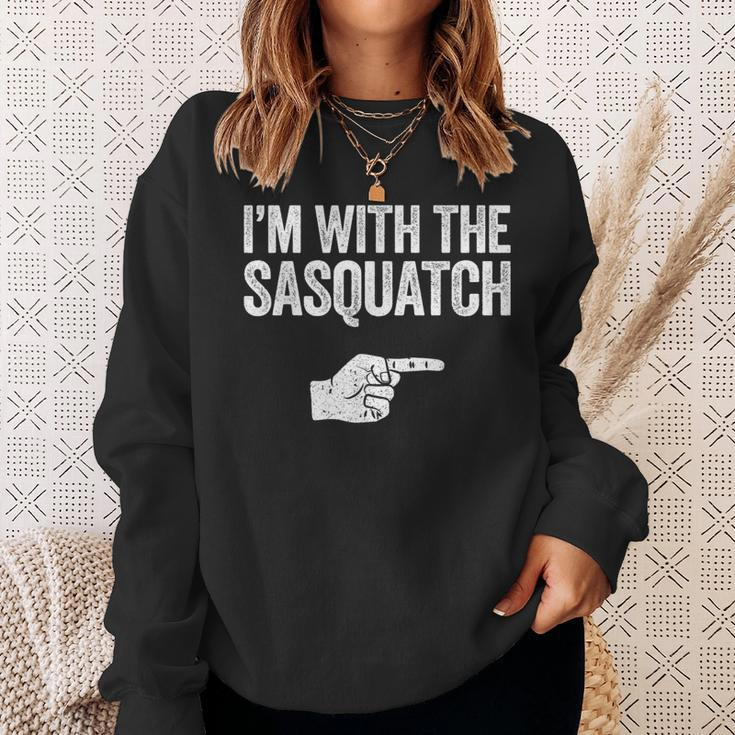 I'm With The Sasquatch Matching Sasquatch Sweatshirt Gifts for Her