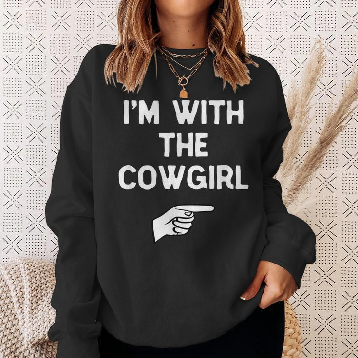 Im With The Cowgirl Costume Halloween Matching Sweatshirt Gifts for Her