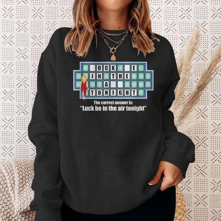 Inappropriate Adult Humor Quiz Puzzle Game Show Meme Funny Sweatshirt Gifts for Her