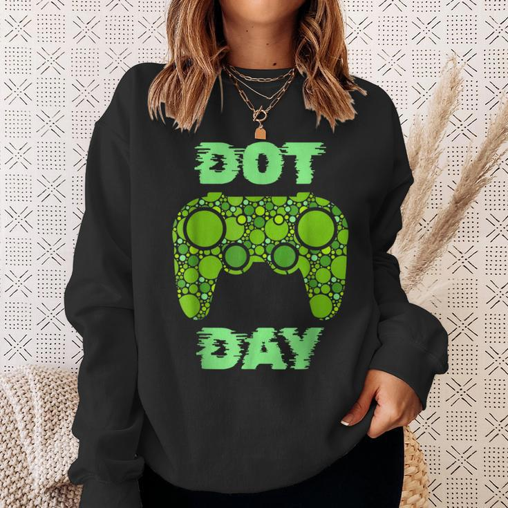 International Dot Day Video Game Lover Boys Polka Dot Gamer Sweatshirt Gifts for Her