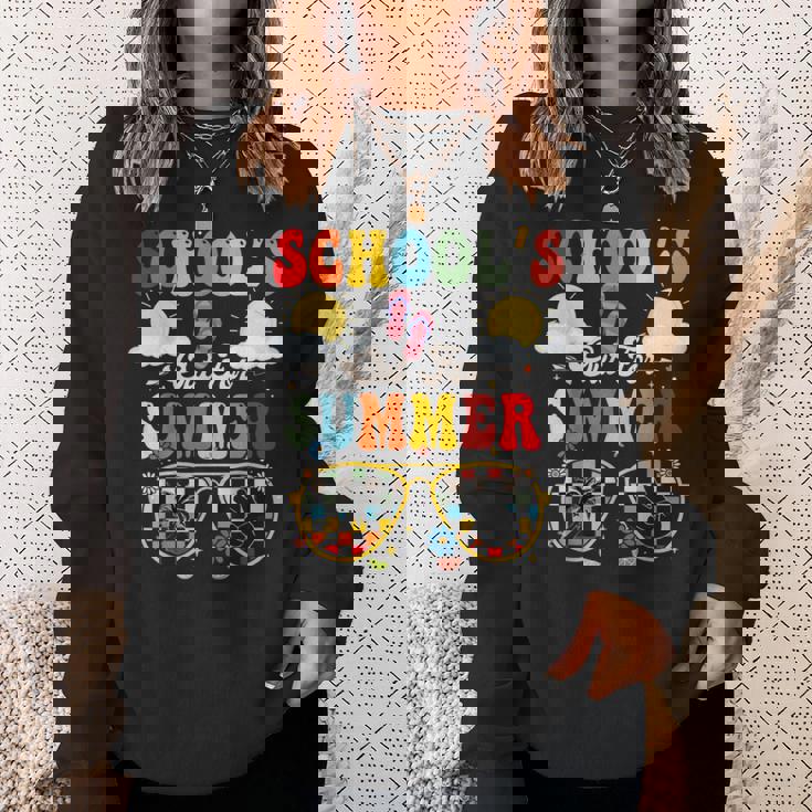 Is It Summer Break Yet Lunch Lady Last Day Of School Groovy Sweatshirt Gifts for Her