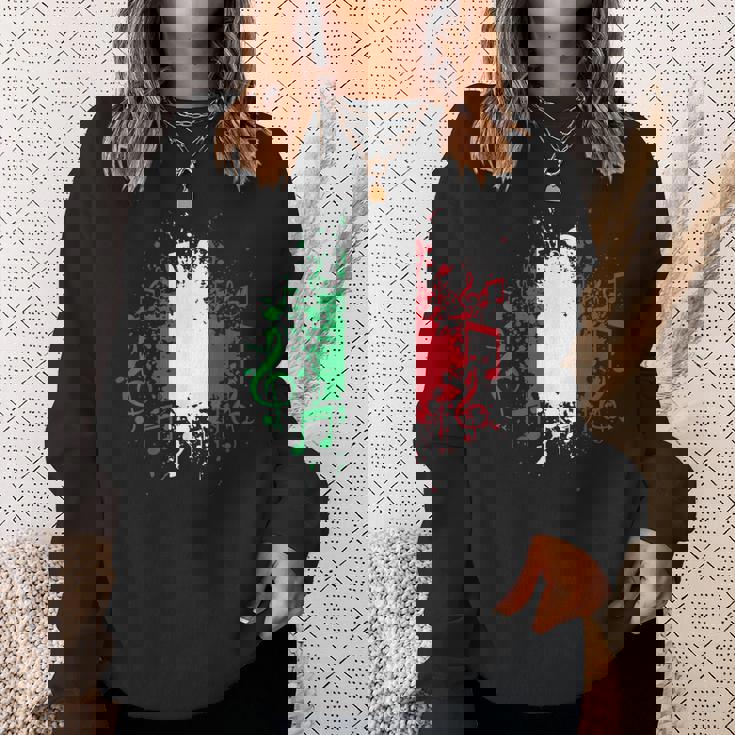 Italian Flag Music Italian Flag Sweatshirt Gifts for Her