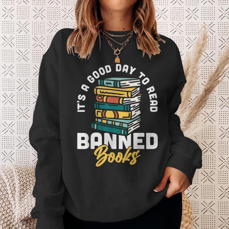 Its A Good Day To Read Banned Books Bibliophile Bookaholic Sweatshirt Gifts for Her