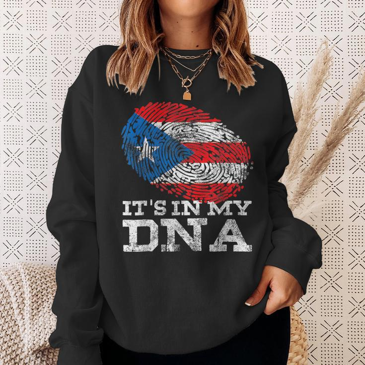 It's In My Dna Puerto Rico Rican Hispanic Heritage Month Sweatshirt Gifts for Her