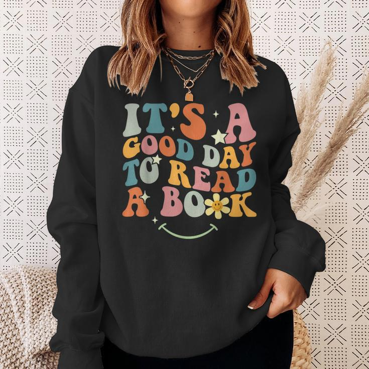 Its Good Day To Read Book Funny Library Reading Lovers Men Reading Funny Designs Funny Gifts Sweatshirt Gifts for Her