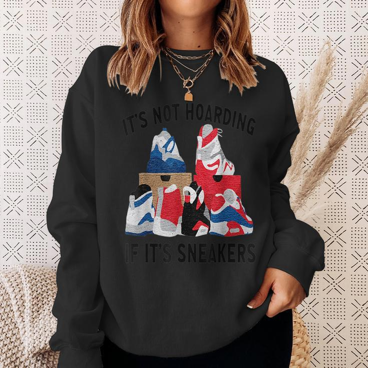 Its Not Hoarding If Its Sneakers Funny Sneakers Lover Sweatshirt Gifts for Her