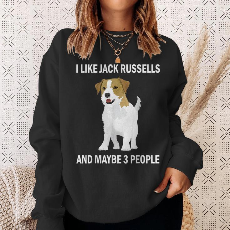 I Like Jack Russells Dog Owner Pets Lover Sweatshirt Gifts for Her