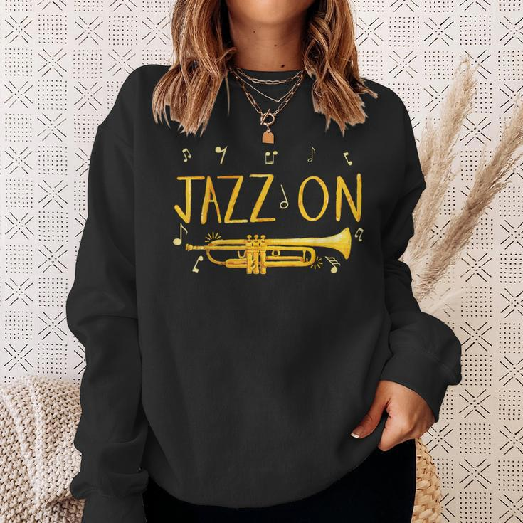 Jazz MusicFor Jazz Lover And Trumpet Player Sweatshirt Gifts for Her