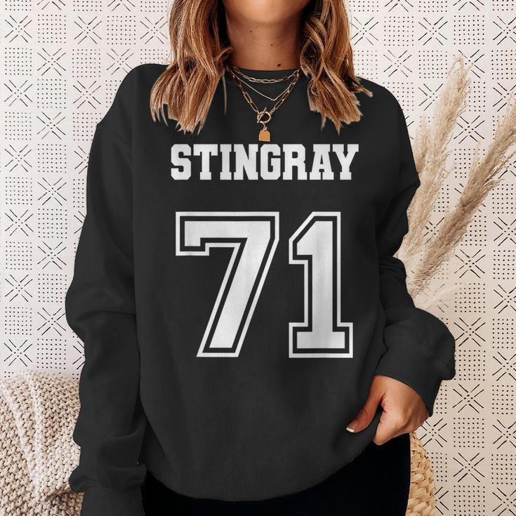 Jersey Style Stingray 71 1971 Vintage American Sports Car Sweatshirt Gifts for Her