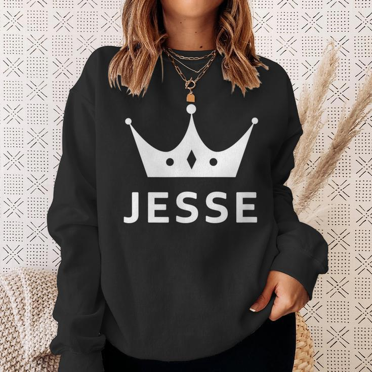 Jesse Crown King Custom Gift Name For Jesse Sweatshirt Gifts for Her