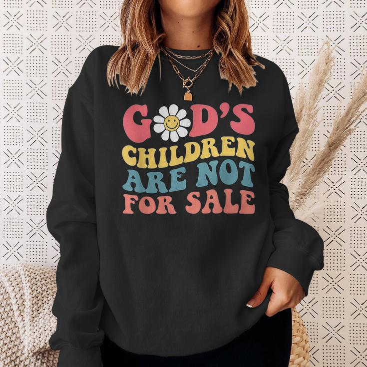 Jesus Christ Gods Children Are Not For Sale Christian Faith Christian Gifts Sweatshirt Gifts for Her