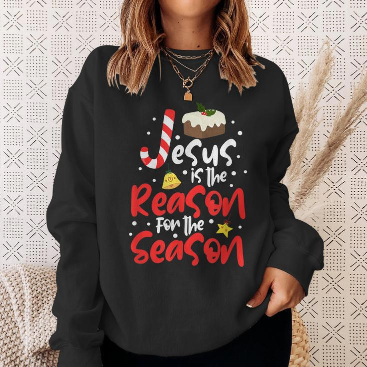 Jesus Is The Reason For The Season Christmas Holiday Sweatshirt Gifts for Her