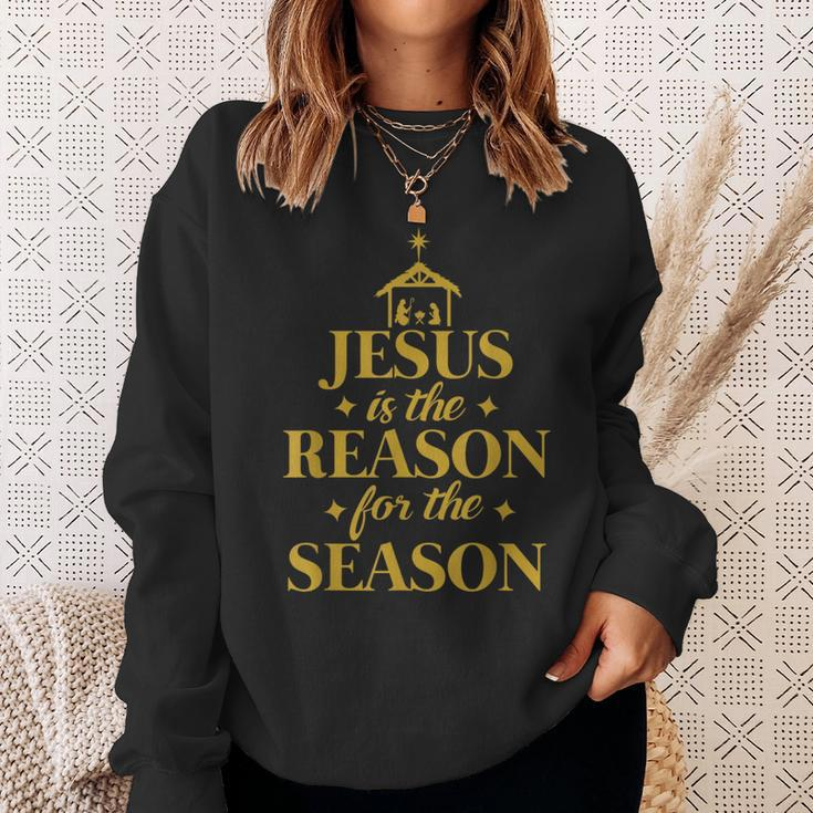 Jesus Is The Reason For The Season Christmas Sweatshirt Gifts for Her