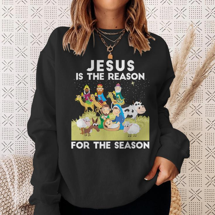 Jesus Is The Reason For The Season Faith In God Christmas Sweatshirt Gifts for Her