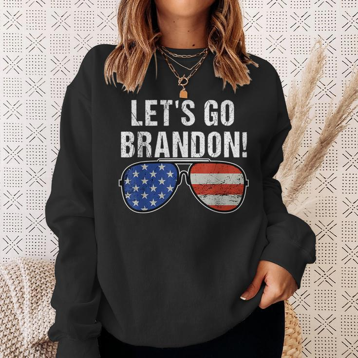 Joe Biden Funny Political Lets Go Brandon Political Funny Gifts Sweatshirt Gifts for Her