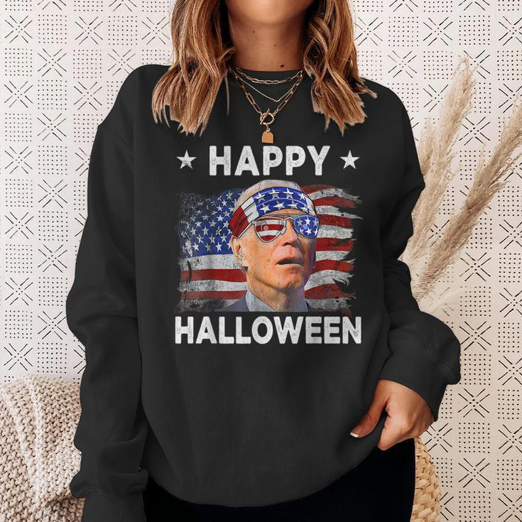 Joe Biden Happy Halloween Funny 4Th Of July Joe Biden Funny Halloween Funny Gifts Sweatshirt Gifts for Her