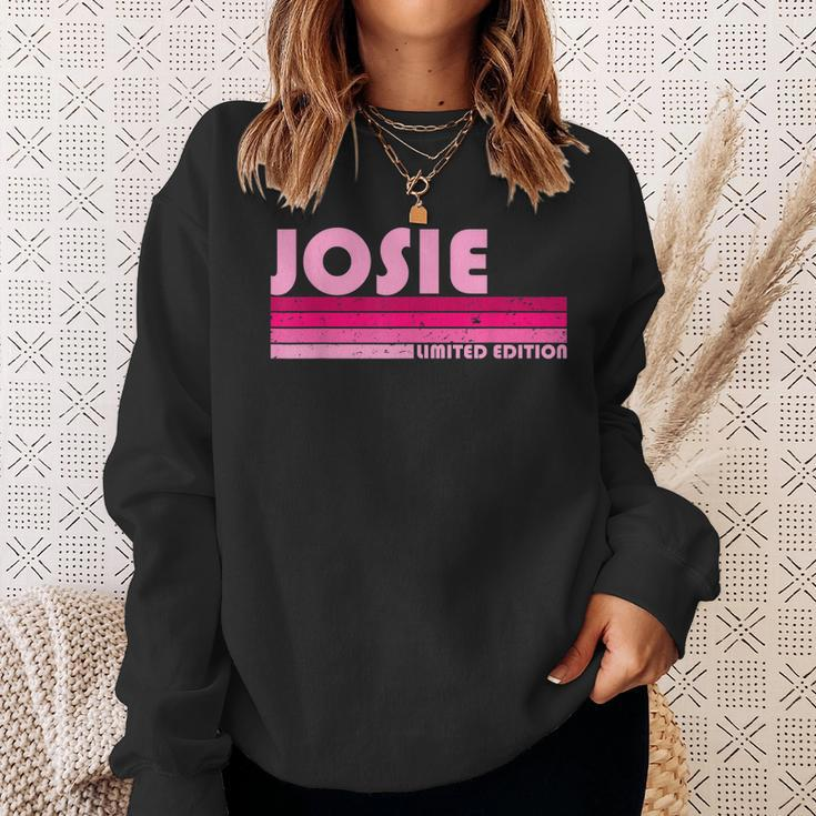 Josie Name Personalized Retro Vintage 80S 90S Birthday Sweatshirt Gifts for Her