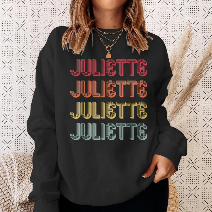 Juliette Gift Name Personalized Retro Vintage 90S Birthday Sweatshirt Gifts for Her