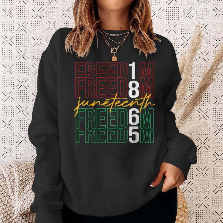 Junenth Black Freedom 1865 African American Sweatshirt Gifts for Her