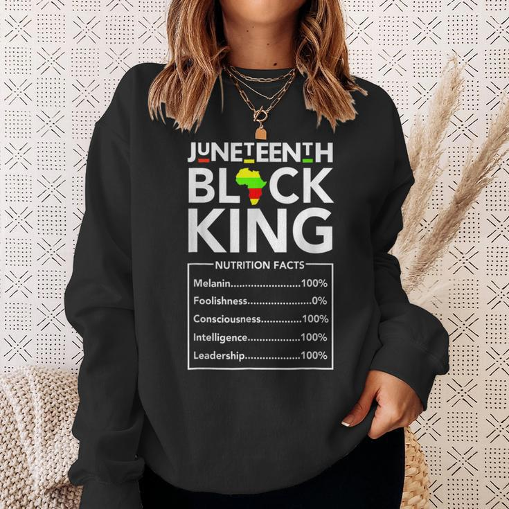 Junenth Black King Melanin Dad Fathers Day Men Father Fun Sweatshirt Gifts for Her