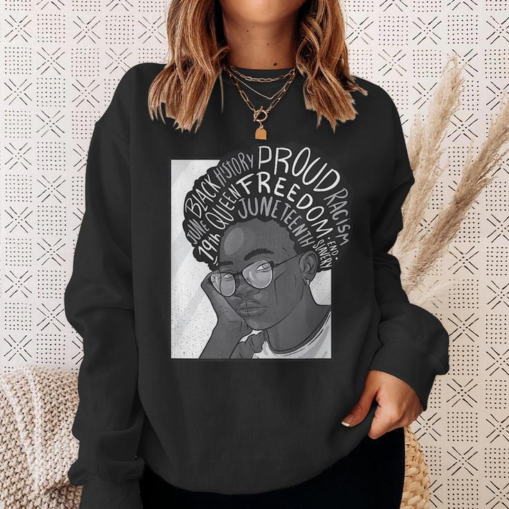 Junenth Celebrating Black Freedom 1865 - African American Sweatshirt Gifts for Her