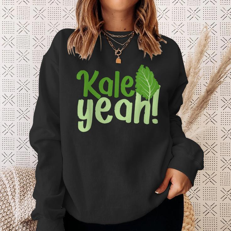 Kale Yeah Go Vegan Sweatshirt Gifts for Her