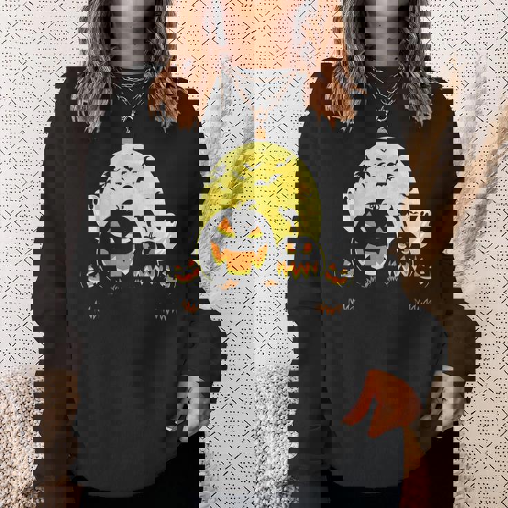 Kangaroo On Scary Pumpkin Halloween Full Moon Boo Ghost Sweatshirt Gifts for Her Kangaroo On Scary Pumpkin Halloween Full Moon Boo Ghost Sweatshirt Gifts for Her