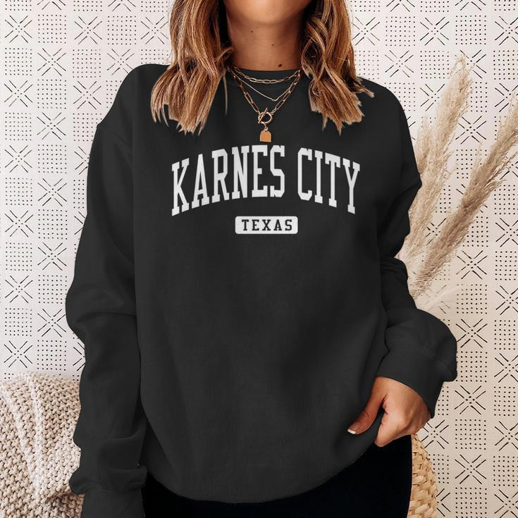 Karnes City Texas Tx Vintage Athletic Sports Sweatshirt Gifts for Her