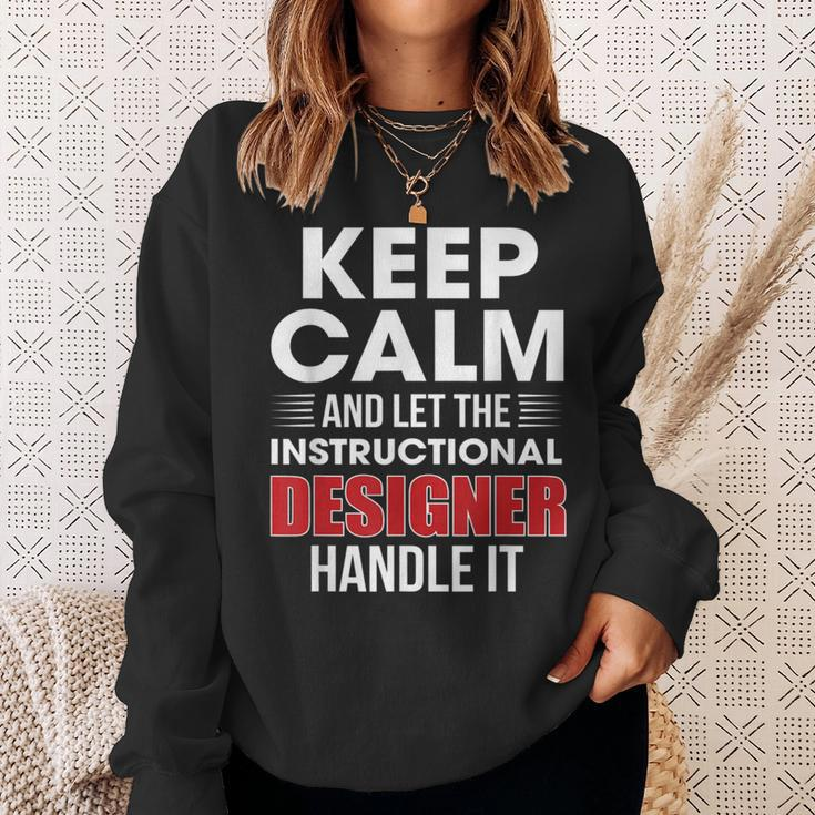 Keep Calm And Let The Instructional er Handle It Png Sweatshirt Gifts for Her