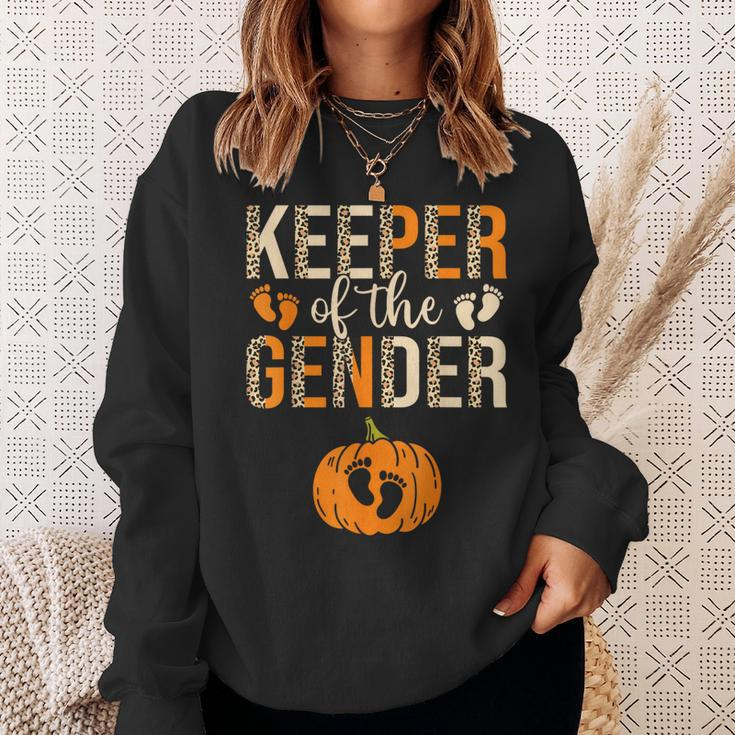 Keeper Of The Gender Reveal Baby Announcement Halloween Sweatshirt Gifts for Her