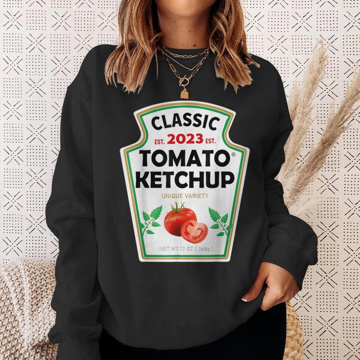 Ketchup Costume Matching Couples Groups Halloween Ketchup Sweatshirt Gifts for Her