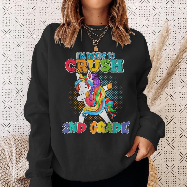Kids Im Ready To Crush 2Nd Kindergarten Grade Unicorn Sweatshirt Gifts for Her