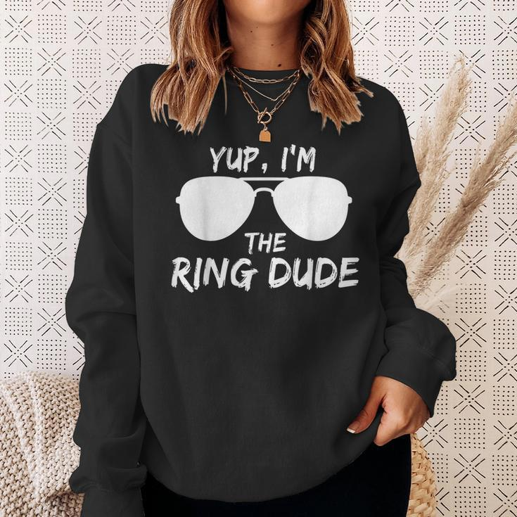 Kids Yup Im The Ring Dude Funny Kids Ring Bearer Sweatshirt Gifts for Her