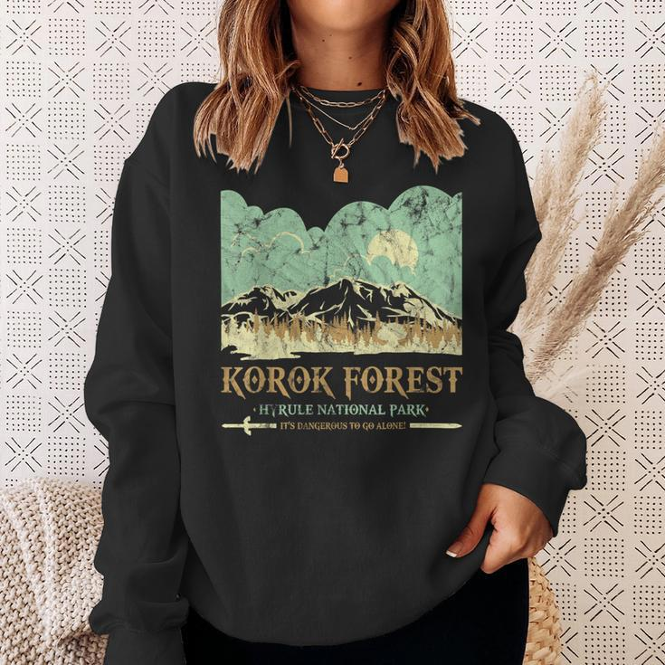 Korok Forest Hyrule National Park Vintage Sweatshirt Gifts for Her
