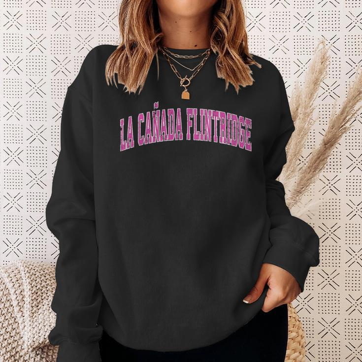La Canada Flintridge California Ca Vintage Sports Pin Sweatshirt Gifts for Her
