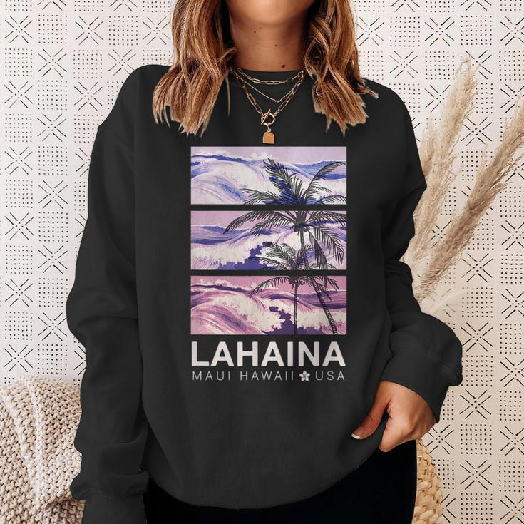 Lahaina Maui Vintage Hawaiian Sweatshirt Gifts for Her
