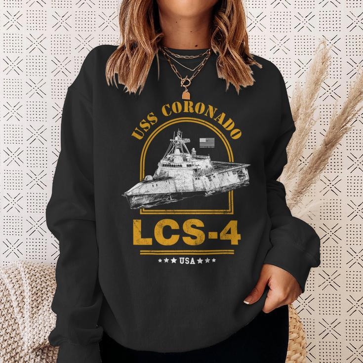 Lcs-4 Uss Coronado Sweatshirt Gifts for Her